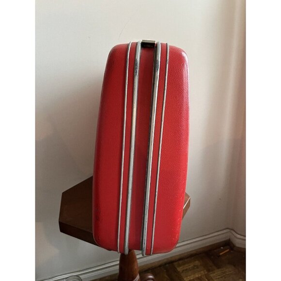 Samsonite Vintage 1960s Red Hard Shell Handheld Carry-on Luggage - Picture 4 of 16